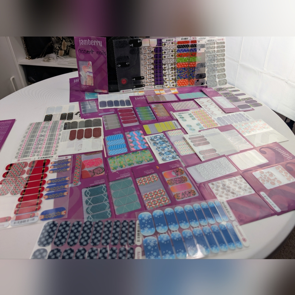 Jamberry Nail Wrap Lot with Heater